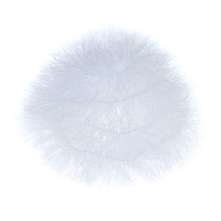 Мишура d=11см, 2м, ПВХ, белая