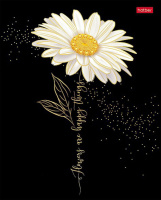 Тетрадь А5  96л кл. Hatber "Бал цветов" мат.лам., 3Dфольга, белизна 100%*