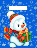 Пакет 25*19см (30мк) с вырубной ручкой "Милый снеговичок" ПВД