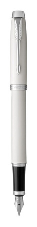 Parker IM Core Перьевая ручка  F321 White CT F сталь нержавеющая