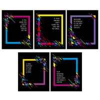 Тетрадь А5  96л ЛИН. Полиграф Принт "Мотивация" твин УФ-лак, белизна 100%