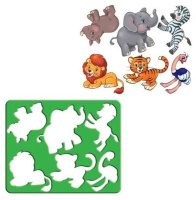 Трафарет "Весёлые зверята"