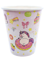 Стакан бум. "Единорожки" 250 мл, 6 шт.