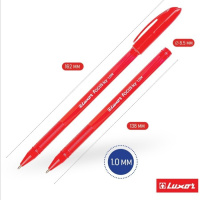 Ручка шар. LUXOR "Focus Icy " 0.7мм, красная