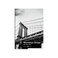 Блокнот А5 7БЦ  80л "NY-NY" клетка, глянц.лам.