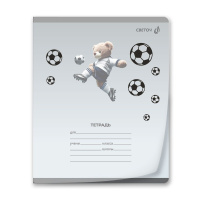 Тетрадь А5 12л кл. Светоч пласт.обл. "Футбол"