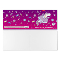 Альбом А4  8л скоба "Единорожка"