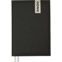 Ежедневник дат. 2026г А5 deVENTE Vertical 336стр.,черный, тв.обложка, кожзам, ляссе