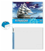 Альбом А4 40л  клеевой кор. "Морская прогулка"