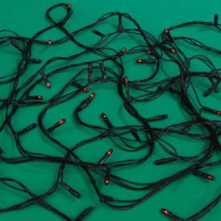 Гирлянда электрическая 7м 100 ламп, зелёный шнур, вьюн, 8 режимов,  220В, мультицвет