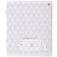 Тетрадь А5 24л лин. Альт "Зефирные зайчата"