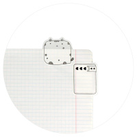 Закладки с липким краем (45*35мм, 45*40мм)  4 цв, по 25л. "Коты" пластиковые