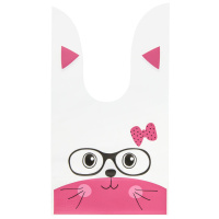 Пакет подар. ПВХ с ушами 10*17см, ассорти