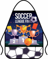 Фартук для труда 490*390мм 2 кармана "Футбольная лига"