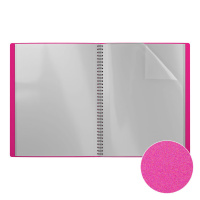 Папка файл А4  20лист 0.60мм Matt Neon , спираль, ассорти