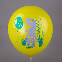 Шар с рисунком 12"  Динозаврики! 30 см 25 шт. в уп.