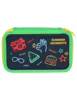 Пенал 3 отд. (190*115*55) молния, ткань "Неон"