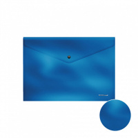 Конверт на кнопке А4 0,18мм, непрозрачн. Glossy Ice Metallic, ассорти