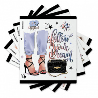 Тетрадь А5 48л кл. Erich Krause "Fashion Girl,", УФ-лак выборочный+ламинация soft-touch