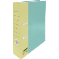 Регистратор А4  75мм  Pastel,  картон ламинат матов.,  метал. окантовка, разобранный