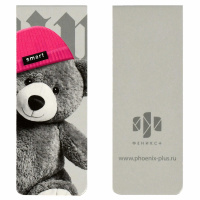 Набор закладок магнитных  2шт., "Звери в шапочках" 30*80мм