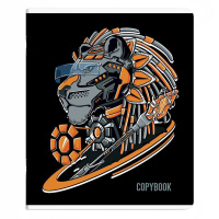 Тетрадь А5 48л кл. Феникс+ "Кибер животные", выб.твин лак