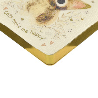 Ежедневник недат. А6 128л., мягк.обл., иск.кожа "Милый котик" ляссе**