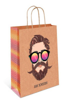 Пакет подар. бумажн. 18*23*10 см, Би Хэппи, крафт