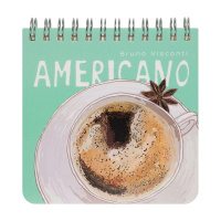 Блокнот 105*105мм пласт.обл.  60л "Pocket journal. Счастье в кофе" точка