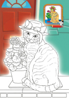 Раскраска 162*234мм 16стр. "Кошки"