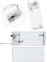 Гирлянда на батарейках с насадками  1,6м 10LED "Снежинки"  от батареек 2*АА