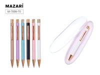 Ручка автомат. в футляре "Dian P" шарик.,0,7мм, металл., синие чернила