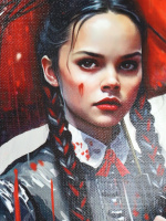 Блокнот А5 7БЦ  80л "Wednesday image" без лин., глянц.лам., лен