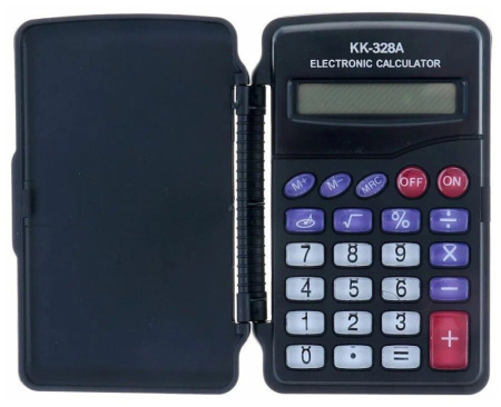 Калькулятор   8 разр. Basir  карманный, черный