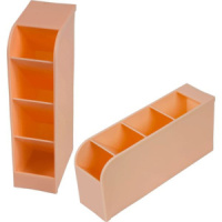 Подставка наст. "Pastel" 20*9*5,3см , 2 варианта расположения на столе , цвет оранжево-персиковый