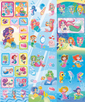 Альбом наклеек А5 6 л., "Русалочки"