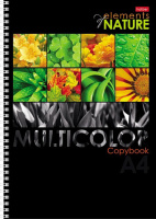 Тетрадь А4  96л кл. спираль "Multicolor" выб.лак