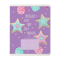 Тетрадь А5 12л косая лин. Альт "Сладкое настроение" выб. УФ-лак, конгрев