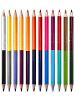 Карандаши цвет. двусторонние 12/24цв  ACMELIAE  трехгранные