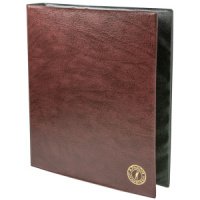 Альбом д/монет на кольцах (225*265-мм), искусственная кожа (Оптима)