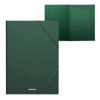 Папка на резинке А4 0,4мм Matt Classic, зеленая