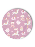 Тарелка бум. 18 см, 6 шт "Карусель"