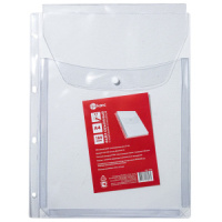 Файл с перфорацией с расширением A4 (243x310 мм), 180 мкм, 4 отв., ПВХ с клапаном