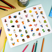 Раскраска "Раскраски с наклейками. Животные" А5 16стр.