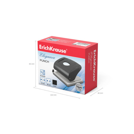 Дырокол EK Elegance 20 лист, металл, ассорти