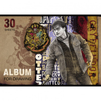 Альбом А4 30л скоба "Гарри Поттер"  пл. 100 гр/м