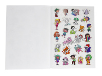 Наклейки декоративные А4 8 стр. "100 крутых стикеров. Аниме" Наклейки декоративные А4 8 стр. "100 крутых стикеров. Аниме"