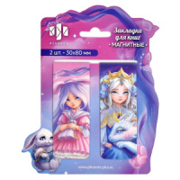 Набор закладок магнитных  2шт., "Алиса" 30*80мм