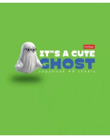 Тетрадь А5 48л кл. Hatber "Милое привидение" софт-тач, 5диз.в спайке