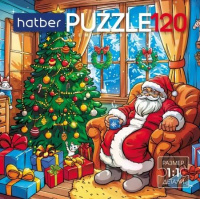 Пазлы  120 элементов  150*150мм.  "Чудеса у елочки" Premium